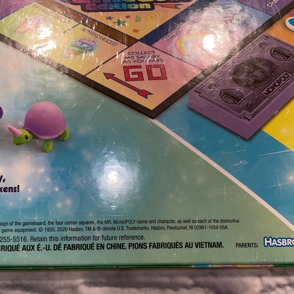MONOPOLY Junior: Unicorn Edition Board Game nwt - Picture 6 of 6
